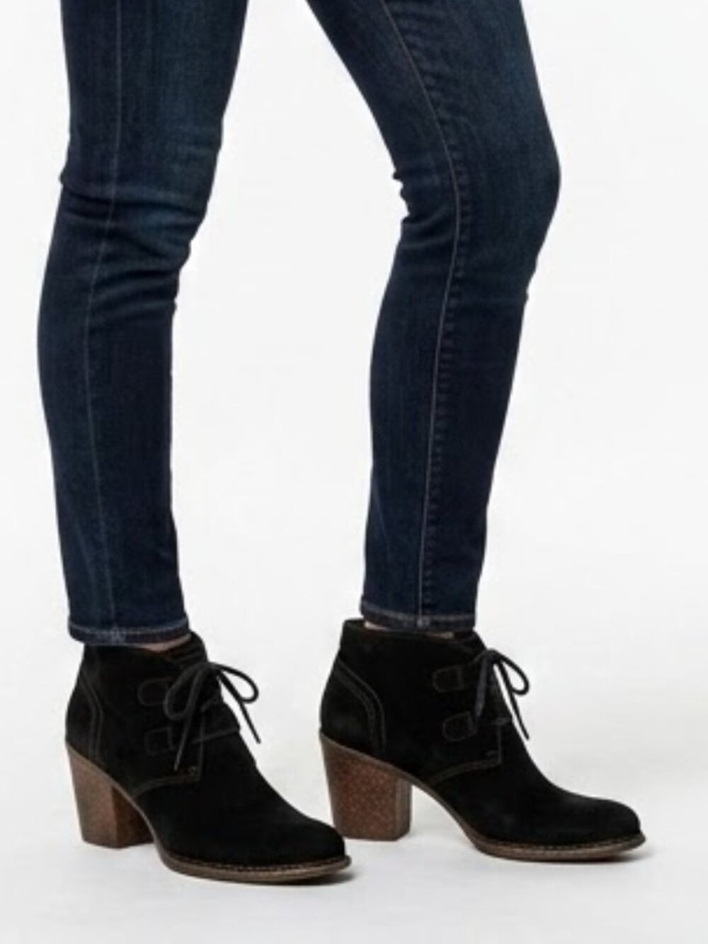 CLARKS Suede Lace Up Ankle Boots Whimsigoth Dark Academia Size 8.5